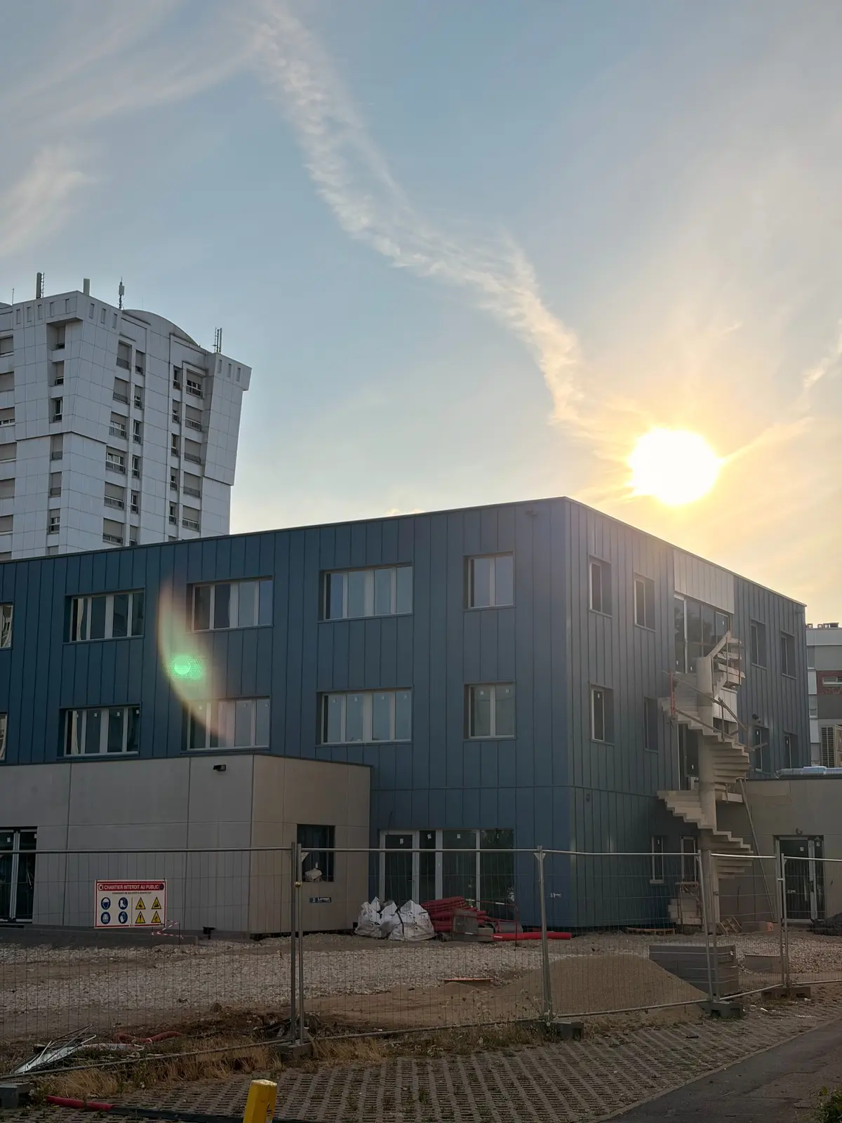 Maison de santé pluriprofessionnelle de Jarville-la-Malgrange en fin de journée